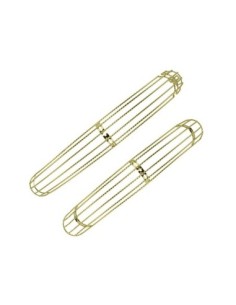 20 Flared Twisted Adjustable Fender W/O Braces Set Gold.